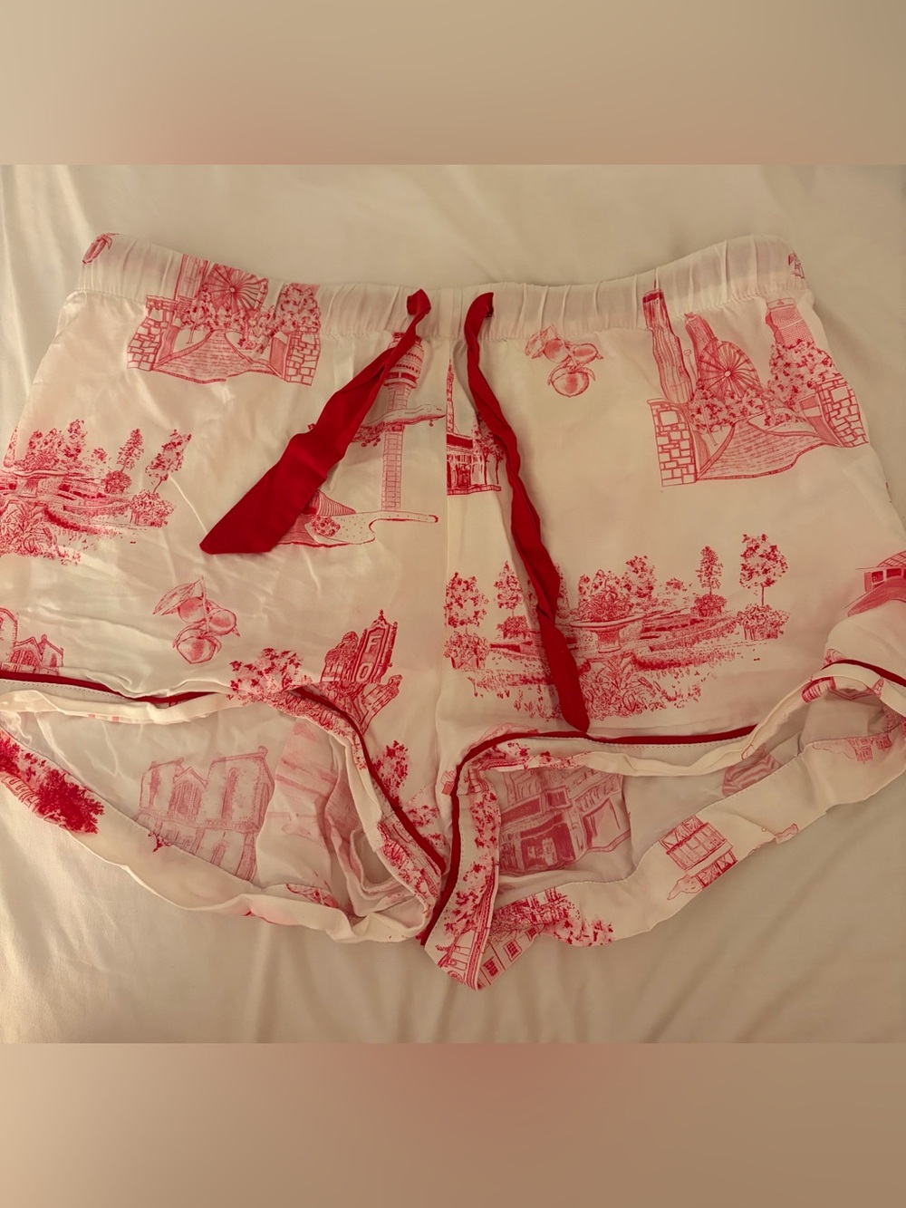 Katie Kime Atlanta Toile Shorts